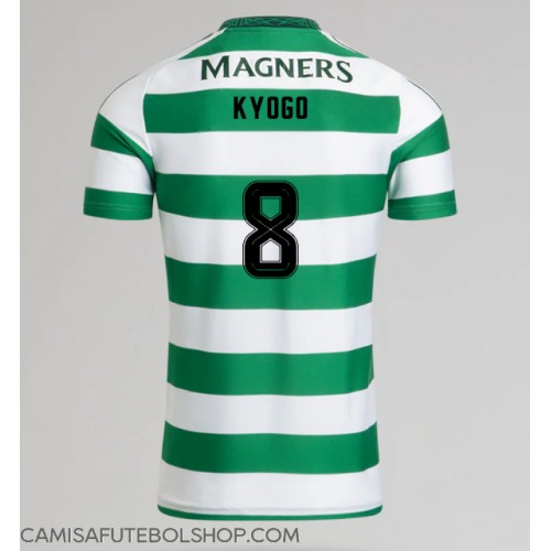 Camisa de time de futebol Celtic Kyogo Furuhashi #8 Replicas 1º Equipamento 2024-25 Manga Curta